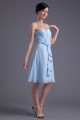 Chiffon Criss Cross Knee-Length Short Bridesmaid Dresses 02010477