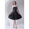 A-Line Most Popular Strapless Pleats Short Black Bridesmaid Dresses 02010480