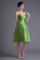 A-Line Handmade Flowers Sweetheart Knee-Length Short Bridesmaid Dresses 02010486