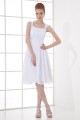 Illusion Sleeves Straps Pleats Chiffon Short White Bridesmaid Dresses 02010488 Illusion Sleeves Straps Pleats Chiffon Short White Bridesmaid Dresses 02010488