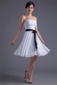Knee-Length Strapless Sleeveless Chiffon Short White Bridesmaid Dresses 02010494 Knee-Length Strapless Sleeveless Chiffon Short White Bridesmaid Dresses 02010494