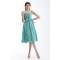 Knee-Length Strapless Sleeveless Chiffon Short Bridesmaid Dresses 02010495