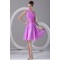 A-Line One-Shoulder Bows Knee-Length Short Bridesmaid Dresses 02010499