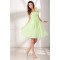 Empire One-Shoulder Ruffles Sleeveless Knee-Length Short Bridesmaid Dresses Maternity Bridesmaid Dresses 02010500