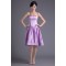 Ruffles Sweetheart Sleeveless Satin Knee-Length Bridesmaid Dresses 02010508