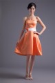 A-Line Satin Knee-Length Soft Sleeveless Short Bridesmaid Dresses 02010512