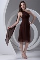 A-Line One-Shoulder Chiffon Short Bridesmaid Dresses 02010515