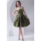 Short/Mini Pleats Strapless Taffeta A-Line Bridesmaid Dresses 02010519