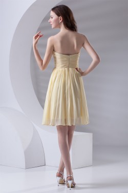 A-Line Sweetheart Knee-Length Short Chiffon Bridesmaid Dresses 02010524