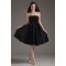 A-Line Most Popular Knee-Length Chiffon Short Black Bridesmaid Dresses 02010526