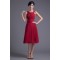 Sleeveless Knee-Length Scoop Chiffon Bridesmaid Dresses 02010528