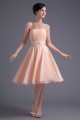 A-Line Strapless Knee-Length Beading Short Bridesmaid Dresses 02010529