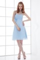 Soft Sweetheart Sleeveless Knee-Length A-Line Short Blue Bridesmaid Dresses 02010534