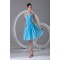 A-Line Spaghetti Straps Beaded Short Blue Chiffon Bridesmaid Dresses 02010535
