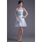 Strapless Satin Handmade Flowers Sleeveless A-Line Short Bridesmaid Dresses 02010538
