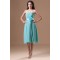 Sheath/Column Strapless Handmade Flowers Short Bridesmaid Dresses 02010543