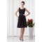 Short Black Chiffon Bridesmaid Dresses 02010550