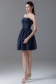 A-Line Satin Pleats Short/Mini Sleeveless Bridesmaid Dresses 02010552