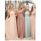 Halter Chiffon Floor-Length Long Bridesmaid Dresses 3010002