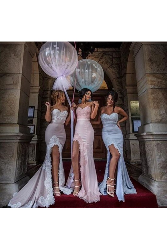 Mermaid Sweetheart Lace Long Bridesmaid Dresses 3010004 Mermaid Sweetheart Lace Long Bridesmaid Dresses 3010004