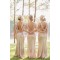 Sheath Sequins Cap Sleeves Long Bridesmaid Dresses 3010005