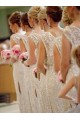 Sheath Sleeveless Sequins Long Bridesmaid Dresses 3010008