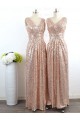 Long Sequins V-Neck Bridesmaid Dresses 3010009 Long Sequins V-Neck Bridesmaid Dresses 3010009