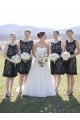 Black Lace Short Keyhole Back Bridesmaid Dresses 3010013 Black Lace Short Keyhole Back Bridesmaid Dresses 3010013