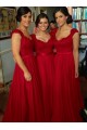 A-Line Cap-Sleeves Lace Chiffon Long Bridesmaid Dresses 3010014 A-Line Cap-Sleeves Lace Chiffon Long Bridesmaid Dresses 3010014