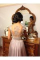 A-Line Cap-Sleeves Lace Chiffon Long Bridesmaid Dresses 3010014 A-Line Cap-Sleeves Lace Chiffon Long Bridesmaid Dresses 3010014