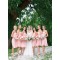 Short Pink Chiffon Country Bridesmaid Dresses 3010017