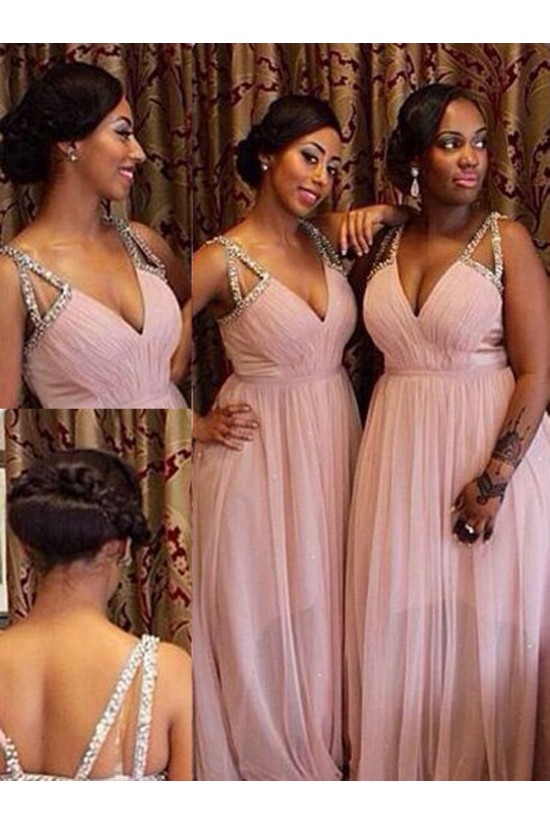 Long Pink Beaded Wedding Party Dresses Bridesmaid Dresses 3010024 Long Pink Beaded Wedding Party Dresses Bridesmaid Dresses 3010024