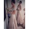 Trumpet/Mermaid Off-the-Shoulder Beaded Long Bridesmaid Dresses 3010027