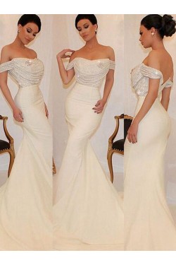 Long Off-the-Shoulder Sequins Wedding Party Dresses Bridesmaid Dresses 3010032