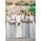 Floor-Length Beaded Long Chiffon Wedding Party Dresses Bridesmaid Dresses 3010033