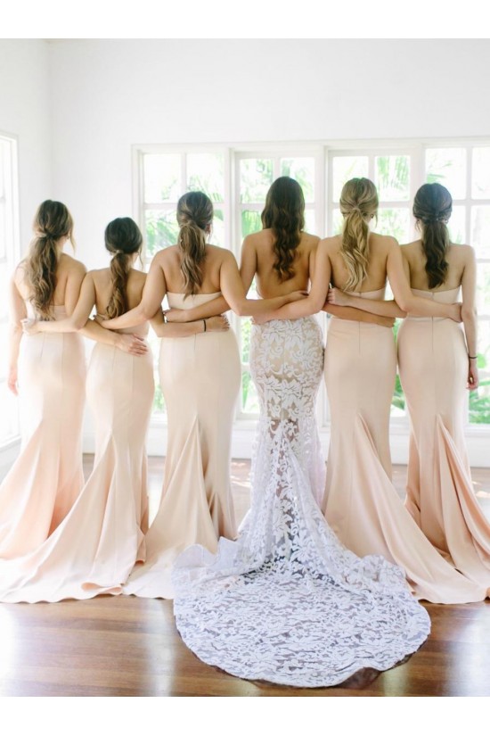 Trumpet/Mermaid Sweetheart Long Wedding Party Dresses Bridesmaid Dresses 3010037 Trumpet/Mermaid Sweetheart Long Wedding Party Dresses Bridesmaid Dresses 3010037