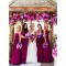 Long Purple Chiffon Floor-Length Wedding Guest Dresses Bridesmaid Dresses 3010041