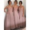A-Line Straps Sleeveless Wedding Party Dresses Bridesmaid Dresses 3010045
