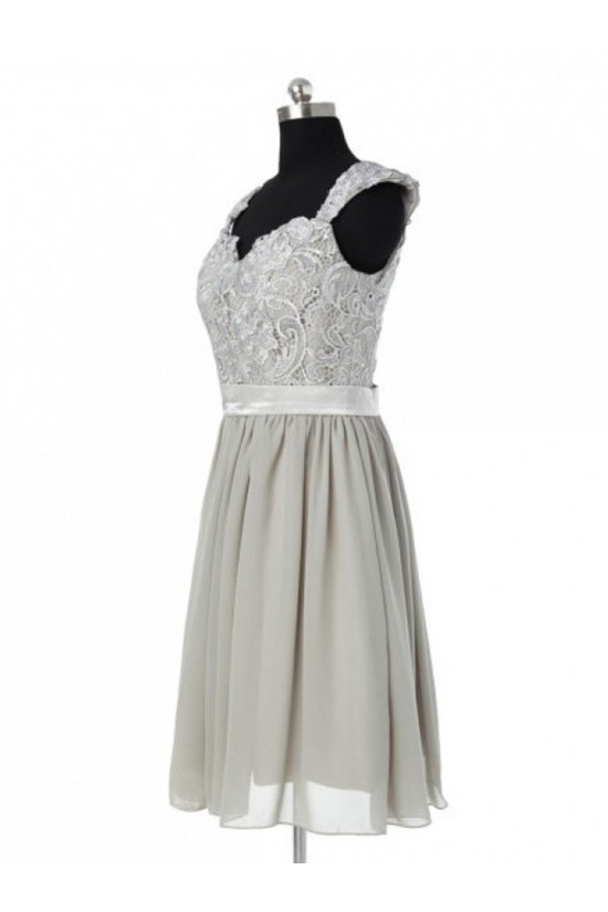A-Line Short Chiffon Lace Wedding Party Dresses Bridesmaid Dresses 3010055 A-Line Short Chiffon Lace Wedding Party Dresses Bridesmaid Dresses 3010055