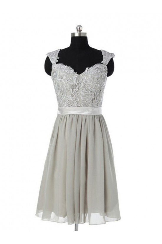 A-Line Short Chiffon Lace Wedding Party Dresses Bridesmaid Dresses 3010055 A-Line Short Chiffon Lace Wedding Party Dresses Bridesmaid Dresses 3010055