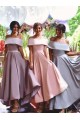 A-Line Off-the-Shoulder High Low Wedding Party Dresses Bridesmaid Dresses 3010058 A-Line Off-the-Shoulder High Low Wedding Party Dresses Bridesmaid Dresses 3010058