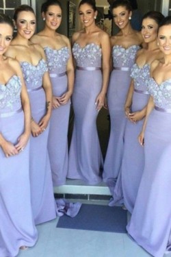 Trumpet/Mermaid Sweetheart Wedding Party Dresses Bridesmaid Dresses 3010072