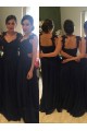 Long Navy Blue Lace Straps Sleeveless Wedding Party Dresses Bridesmaid Dresses 3010080 Long Navy Blue Lace Straps Sleeveless Wedding Party Dresses Bridesmaid Dresses 3010080