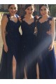 Long Navy Blue Lace Straps Sleeveless Wedding Party Dresses Bridesmaid Dresses 3010080 Long Navy Blue Lace Straps Sleeveless Wedding Party Dresses Bridesmaid Dresses 3010080