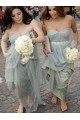 Empire Sweetheart Long Tulle Wedding Party Dresses Bridesmaid Dresses 3010081