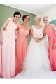 Cap-Sleeves Long Chiffon Wedding Party Dresses Bridesmaid Dresses 3010087 Cap-Sleeves Long Chiffon Wedding Party Dresses Bridesmaid Dresses 3010087