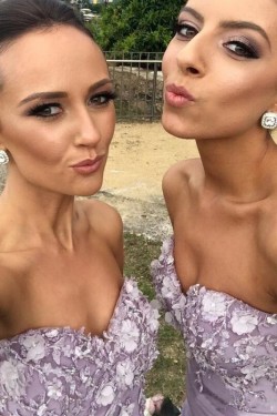 Trumpet/Mermaid Sweetheart Long Wedding Party Dresses Bridesmaid Dresses 3010089