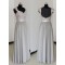 Floor-Length Cap-Sleeves Chiffon Lace Backless Wedding Party Dresses Bridesmaid Dresses 3010090