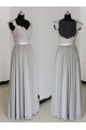 Floor-Length Cap-Sleeves Chiffon Lace Backless Wedding Party Dresses Bridesmaid Dresses 3010090 Floor-Length Cap-Sleeves Chiffon Lace Backless Wedding Party Dresses Bridesmaid Dresses 3010090