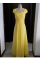 Cap-Sleeves Long Yellow Chiffon Wedding Party Dresses Bridesmaid Dresses 3010095 Cap-Sleeves Long Yellow Chiffon Wedding Party Dresses Bridesmaid Dresses 3010095